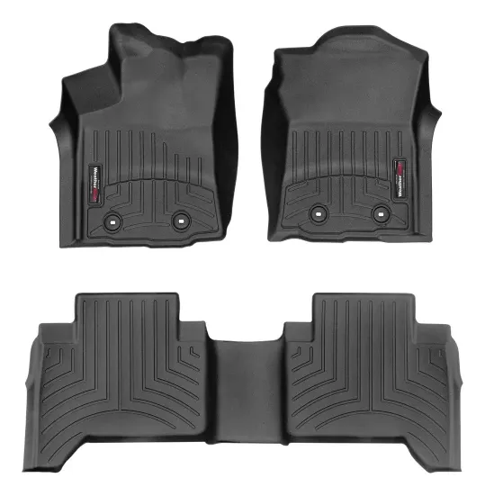 Tapetes Uso Rudo Weathertech Tacoma 2024+ 1ra+2da Filas Negro